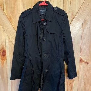 Trench coat black.